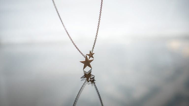 Star necklace.