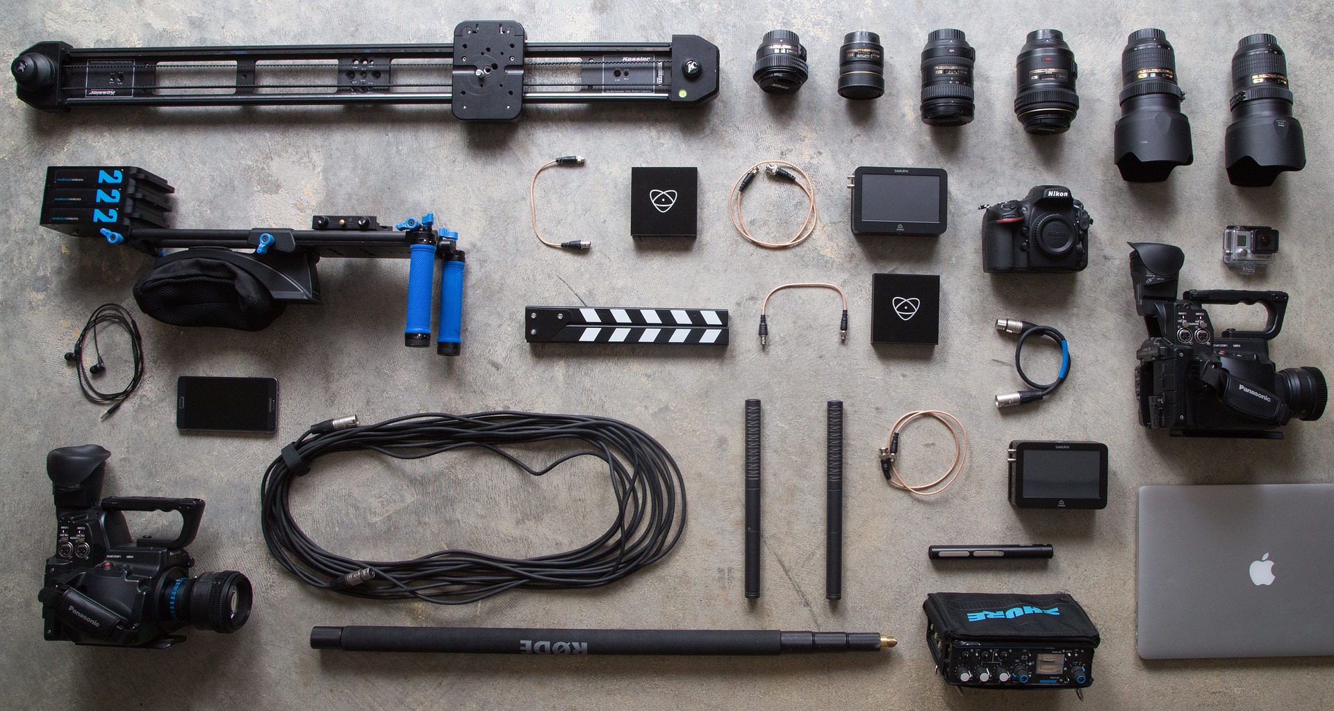 Camera equipment.