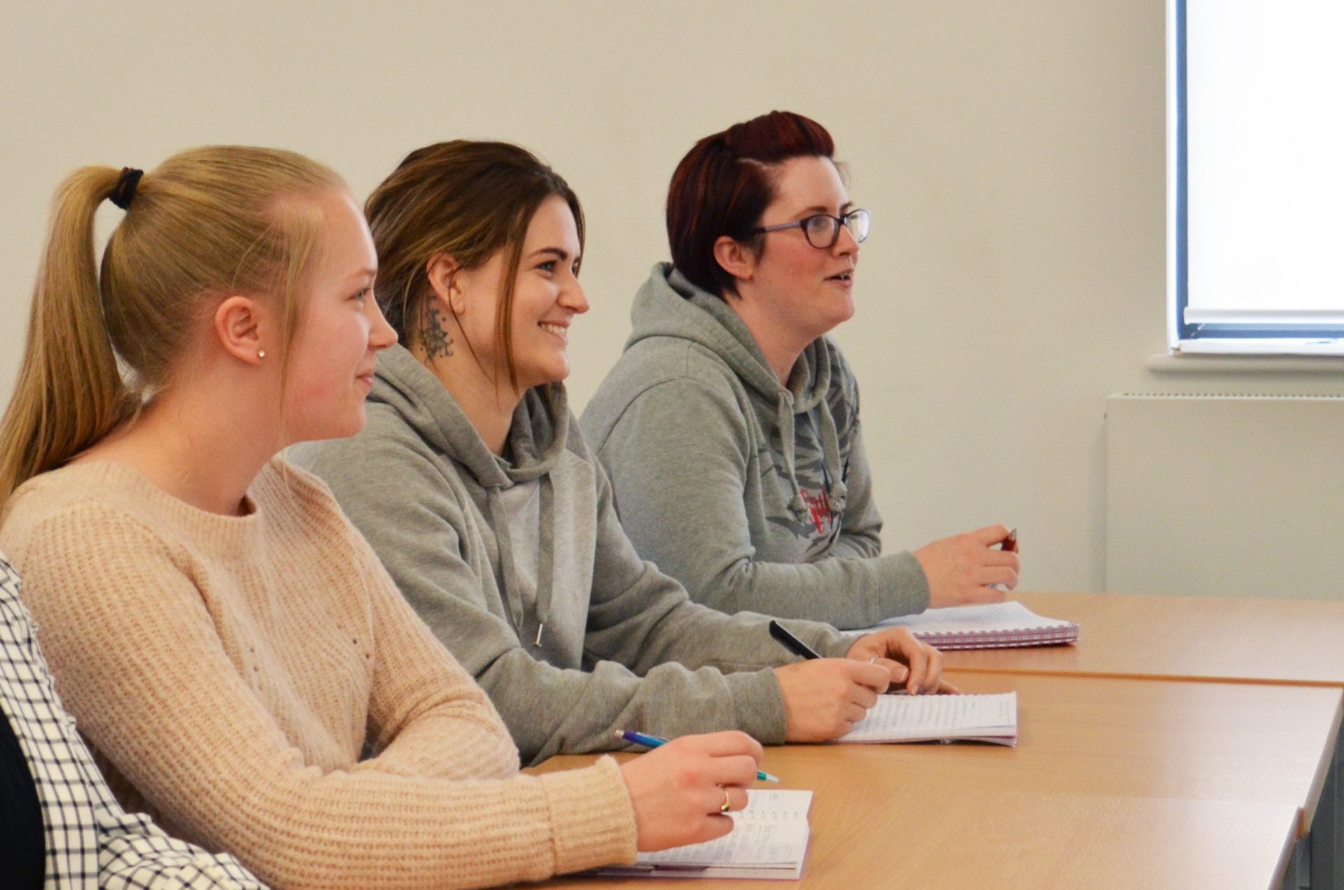 Social science and sociology students in a classroom at our Torquay campus.