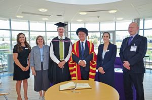 Stephen Criddle OBE Master of Education Honorary Degree