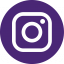 Instagram logo on purple background