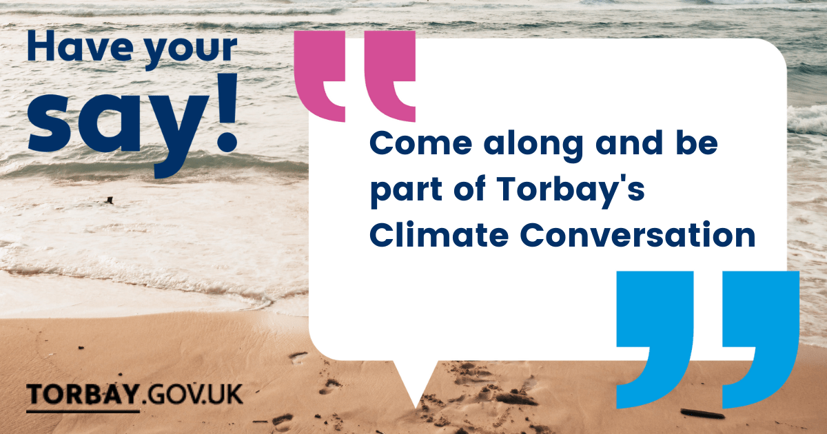 Come along to Torbay Climate Conversation conference graphic