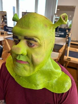 TOADS Shrek theatre production- behind the scenes. Students work featured in Shrek theatre show